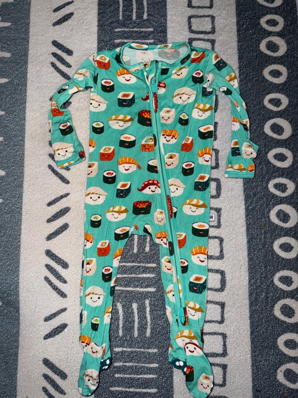 Bums & Roses Footie Sushi 0-3m